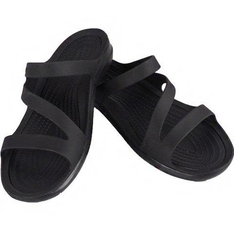 Klapki damskie Crocs Swiftwater Sandal W czarne 203998 060 Klapki damskie Crocs Swiftwater Sandal W czarne 203998 060