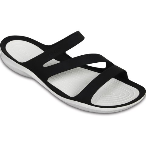 Klapki damskie Crocs Swiftwater Sandal W czarno-białe 203998 066 Klapki damskie Crocs Swiftwater Sandal W czarno-białe 203998 066