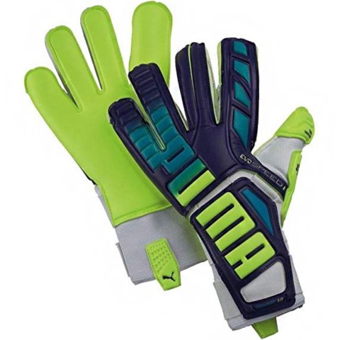 Rękawice bramkarskie Puma Evo Speed 1.3 Prism fioletowo-żółte 041015 01 Rękawice bramkarskie Puma Evo Speed 1.3 Prism fioletowo-żółte 041015 01
