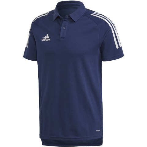 Koszulka męska adidas Condivo 20 Polo granatowo-biała ED9245 Koszulka męska adidas Condivo 20 Polo granatowo-biała ED9245