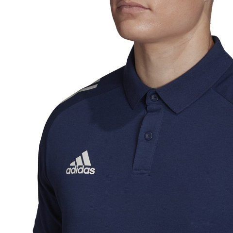 Koszulka męska adidas Condivo 20 Polo granatowo-biała ED9245 Koszulka męska adidas Condivo 20 Polo granatowo-biała ED9245