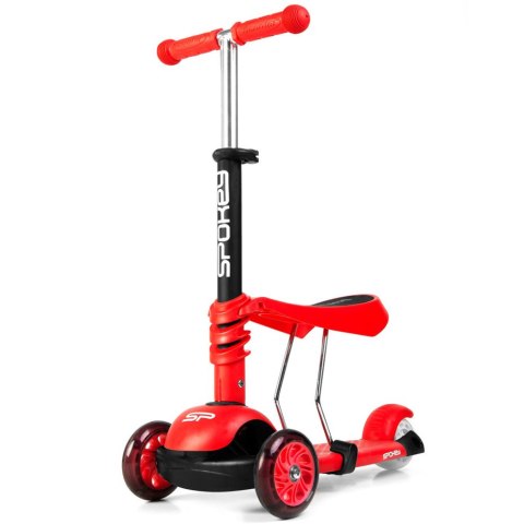 Hulajnoga Spokey Tripla 3w1 czerwona 927100 Hulajnoga Spokey Tripla 3w1 czerwona 927100