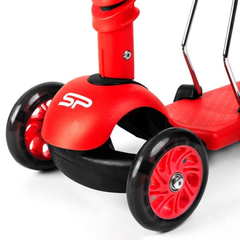 Hulajnoga Spokey Tripla 3w1 czerwona 927100 Hulajnoga Spokey Tripla 3w1 czerwona 927100