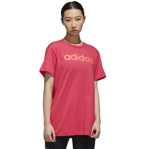 Koszulka damska adidas W E Linear L T różowa GD2911 Koszulka damska adidas W E Linear L T różowa GD2911