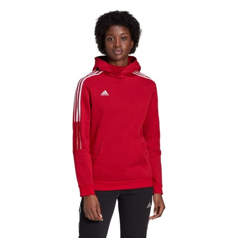 Bluza damska adidas Tiro 21 Sweat Hoody czerwona GM7327 Bluza damska adidas Tiro 21 Sweat Hoody czerwona GM7327
