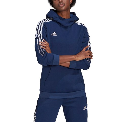 Bluza damska adidas Tiro 21 Sweat Hoody granatowa GK9678 Bluza damska adidas Tiro 21 Sweat Hoody granatowa GK9678
