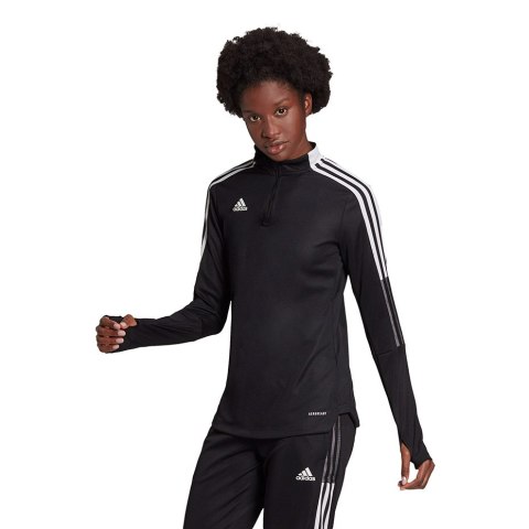 Bluza damska adidas Tiro 21 Training Top czarna GM7318 Bluza damska adidas Tiro 21 Training Top czarna GM7318
