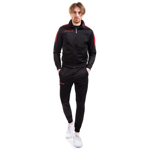 Dres Givova Tuta Revolution czarno-czerwony TR033 1012 Dres Givova Tuta Revolution czarno-czerwony TR033 1012