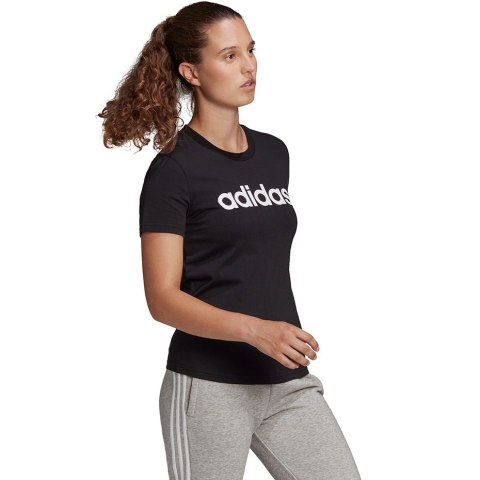 Koszulka damska adidas Essentials Slim T-Shirt czarna GL0769 Koszulka damska adidas Essentials Slim T-Shirt czarna GL0769