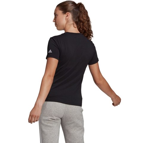 Koszulka damska adidas Essentials Slim T-Shirt czarna GL0769 Koszulka damska adidas Essentials Slim T-Shirt czarna GL0769