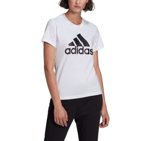 Koszulka damska adidas Loungewear Essentials Logo Tee biała GL0649