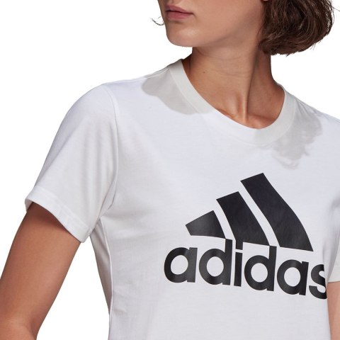 Koszulka damska adidas Loungewear Essentials Logo Tee biała GL0649