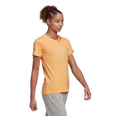 Koszulka damska adidas Outlined Floral Graphic T-Shirt żółta GL1030 Koszulka damska adidas Outlined Floral Graphic T-Shirt żółta GL1030