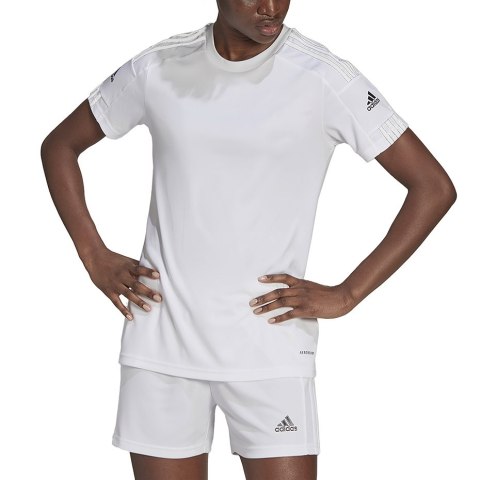Koszulka damska adidas Squadra 21 Jersey biała GN5759 Koszulka damska adidas Squadra 21 Jersey biała GN5759