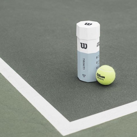 Piłki do tenisa ziemnego Wilson Triniti 4 szt. żółte WRT115200 Piłki do tenisa ziemnego Wilson Triniti 4 szt. żółte WRT115200