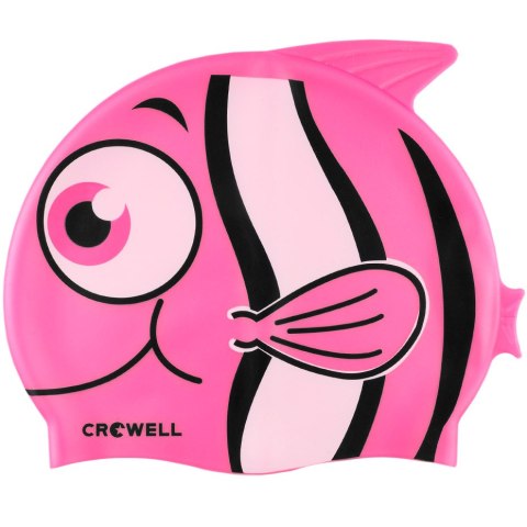 Czepek pływacki silikonowy dla dzieci Crowell Nemo Jr różowy Czepek pływacki silikonowy dla dzieci Crowell Nemo Jr różowy