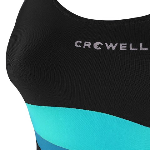 Kostium kąpielowy damski Crowell Katie kol.01 czarno-błękitno-niebieski Kostium kąpielowy damski Crowell Katie kol.01 czarno-błękitno-niebieski