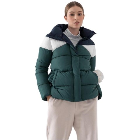 Kurtka damska 4F ciemna zieleń H4Z21 KUDP007 40S Kurtka damska 4F ciemna zieleń H4Z21 KUDP007 40S