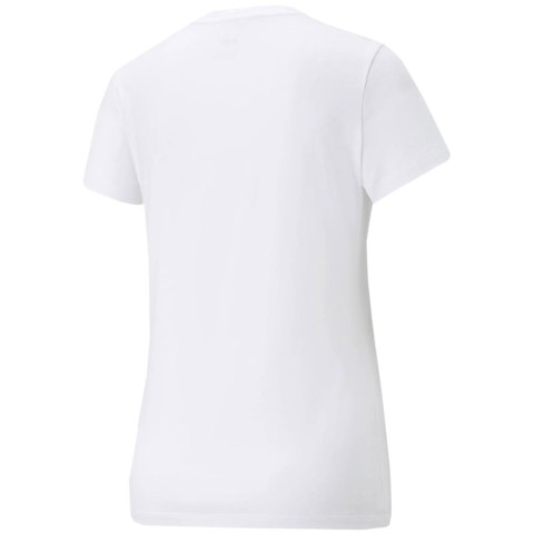 Koszulka damska Puma ESS+ Metallic Logo Tee biała 848303 02 Koszulka damska Puma ESS+ Metallic Logo Tee biała 848303 02