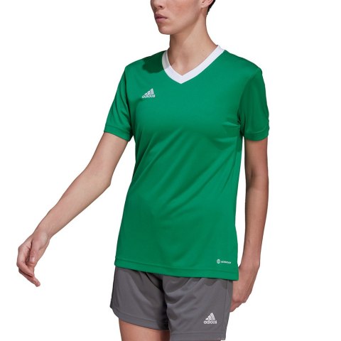 Koszulka damska adidas Entrada 22 Jersey zielona HI2124 Koszulka damska adidas Entrada 22 Jersey zielona HI2124