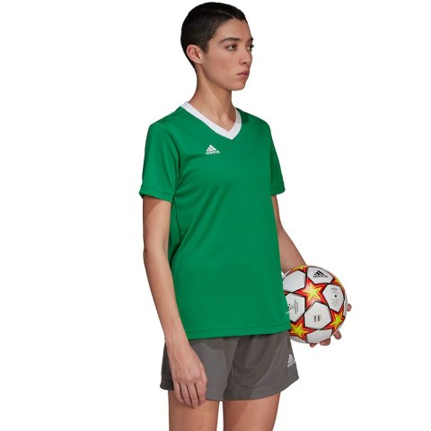 Koszulka damska adidas Entrada 22 Jersey zielona HI2124 Koszulka damska adidas Entrada 22 Jersey zielona HI2124
