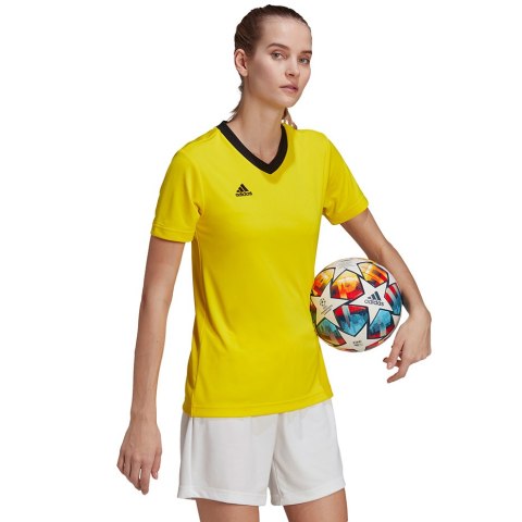 Koszulka damska adidas Entrada 22 Jersey żółta HI2125 Koszulka damska adidas Entrada 22 Jersey żółta HI2125