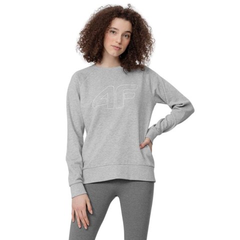 Bluza damska 4F chłodny jasny szary melanż H4L22 BLD350 27M Bluza damska 4F chłodny jasny szary melanż H4L22 BLD350 27M