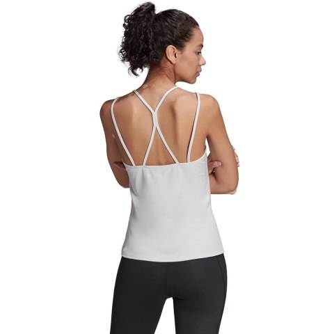 Koszulka damska adidas Studio Slim Strappy Back Tank Top biała HE3141 Koszulka damska adidas Studio Slim Strappy Back Tank Top biała HE3141
