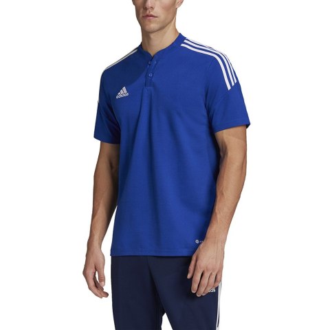 Koszulka męska adidas Condivo 22 Polo niebieska HG6307 Koszulka męska adidas Condivo 22 Polo niebieska HG6307
