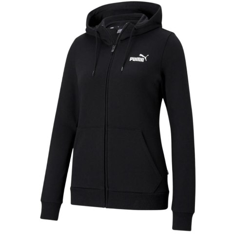 Bluza damska Puma ESS Small Logo Full-Zip Hoodie TR czarna 586813 01 Bluza damska Puma ESS Small Logo Full-Zip Hoodie TR czarna 586813 01