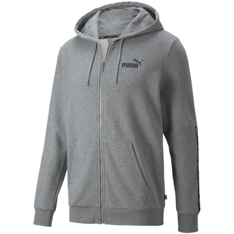 Bluza męska Puma ESS+ Tape Full-Zip Hoodie TR szara 848768 03 Bluza męska Puma ESS+ Tape Full-Zip Hoodie TR szara 848768 03