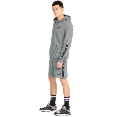 Bluza męska Puma ESS+ Tape Full-Zip Hoodie TR szara 848768 03 Bluza męska Puma ESS+ Tape Full-Zip Hoodie TR szara 848768 03