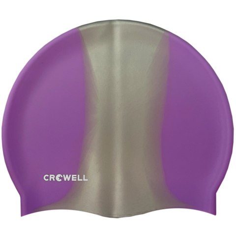 Czepek pływacki silikonowy Crowell Multi Flame fioletowo-srebrny kol.15 Czepek pływacki silikonowy Crowell Multi Flame fioletowo-srebrny kol.15