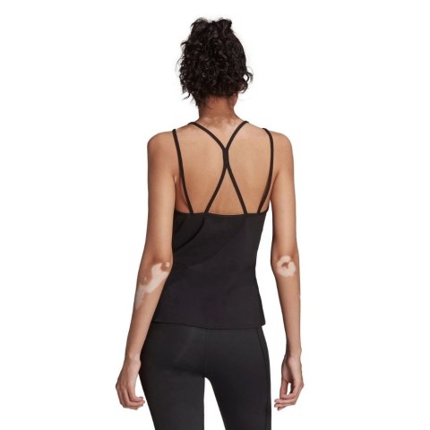 Koszulka damska adidas Studio Slim Strappy Back Tank Top czarna HE3140 Koszulka damska adidas Studio Slim Strappy Back Tank Top czarna HE3140