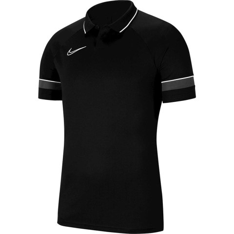 Koszulka dla dzieci Nike Dri-FIT Academy 21 Polo SS czarna CW6106 014 Koszulka dla dzieci Nike Dri-FIT Academy 21 Polo SS czarna CW6106 014