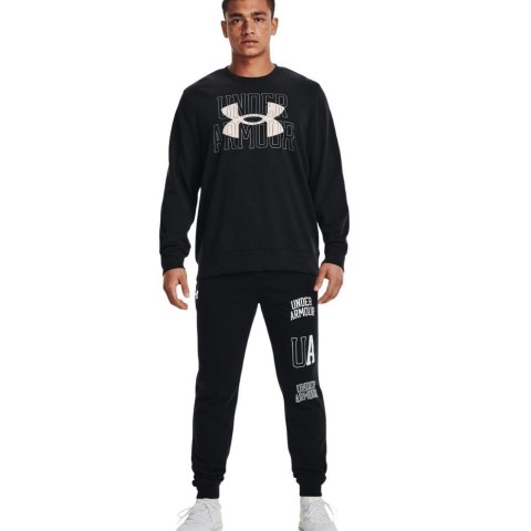Bluza męska Under Armour UA Rival Terry Logo Crew czarna 1370391 001 Bluza męska Under Armour UA Rival Terry Logo Crew czarna 1370391 001