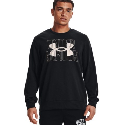 Bluza męska Under Armour UA Rival Terry Logo Crew czarna 1370391 001 Bluza męska Under Armour UA Rival Terry Logo Crew czarna 1370391 001