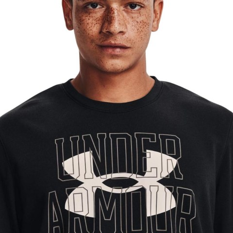 Bluza męska Under Armour UA Rival Terry Logo Crew czarna 1370391 001 Bluza męska Under Armour UA Rival Terry Logo Crew czarna 1370391 001