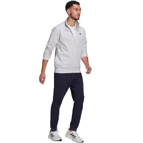 Dres męski adidas Logo Graphic Track Suit szaro-granatowy H61134 Dres męski adidas Logo Graphic Track Suit szaro-granatowy H61134