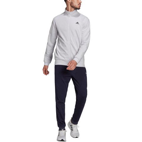 Dres męski adidas Logo Graphic Track Suit szaro-granatowy H61134 Dres męski adidas Logo Graphic Track Suit szaro-granatowy H61134