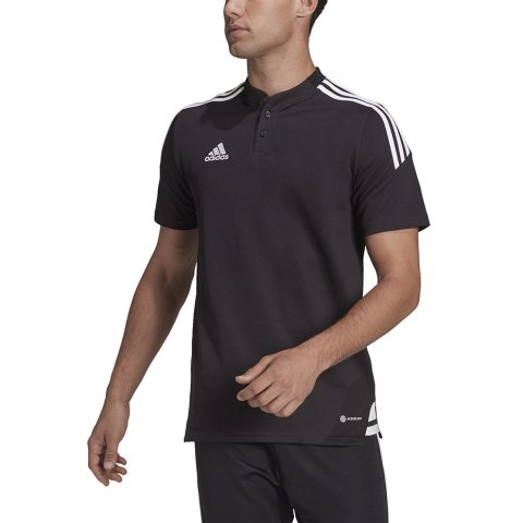 Koszulka męska adidas Condivo 22 Polo czarna H44105 Koszulka męska adidas Condivo 22 Polo czarna H44105