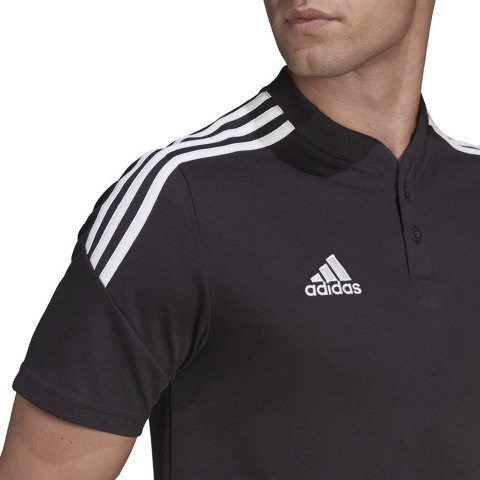 Koszulka męska adidas Condivo 22 Polo czarna H44105 Koszulka męska adidas Condivo 22 Polo czarna H44105