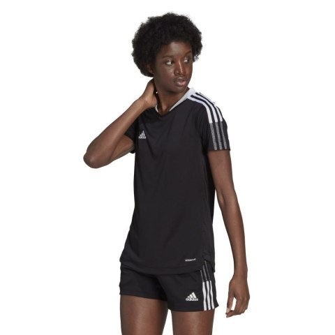 Koszulka damska adidas Condivo 21 Training Jersey czarna GM7582 Koszulka damska adidas Condivo 21 Training Jersey czarna GM7582