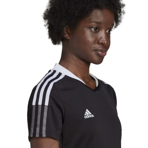 Koszulka damska adidas Condivo 21 Training Jersey czarna GM7582 Koszulka damska adidas Condivo 21 Training Jersey czarna GM7582