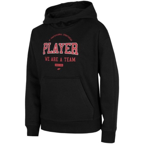 Bluza dla chłopca 4F głęboka czerń HJZ22 JBLM006 20S Bluza dla chłopca 4F głęboka czerń HJZ22 JBLM006 20S