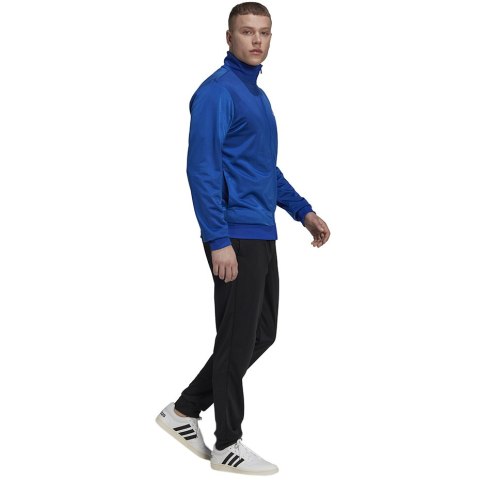 Dres męski adidas Primegreen Essentials Small Logo niebiesko-czarny HE1882 Dres męski adidas Primegreen Essentials Small Logo niebiesko-czarny HE1882