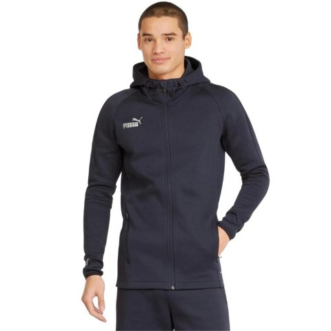 Bluza męska Puma TeamFinal Casuals Hooded granatowa 657383 06 Bluza męska Puma TeamFinal Casuals Hooded granatowa 657383 06