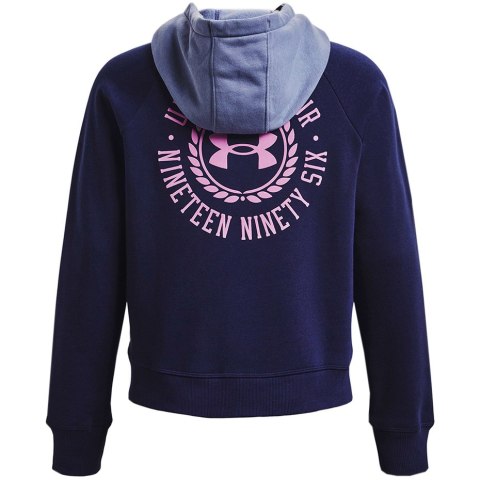 Bluza damska Under Armour Rival Fleece CB Hoodie granatowa 1373031 410 Bluza damska Under Armour Rival Fleece CB Hoodie granatowa 1373031 410
