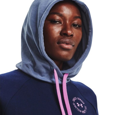 Bluza damska Under Armour Rival Fleece CB Hoodie granatowa 1373031 410 Bluza damska Under Armour Rival Fleece CB Hoodie granatowa 1373031 410