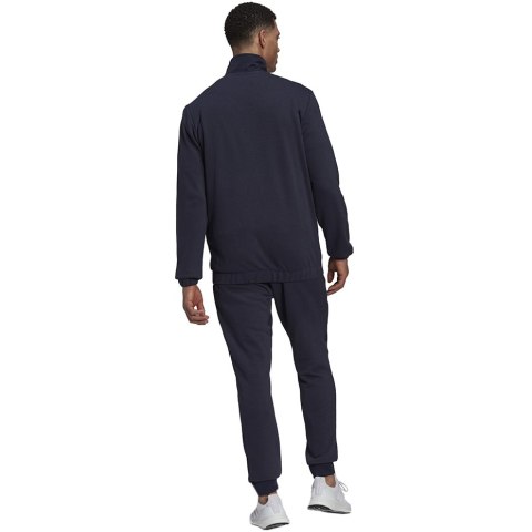 Dres męski adidas Satin French Terry Track Suit granatowy HI5396 Dres męski adidas Satin French Terry Track Suit granatowy HI5396